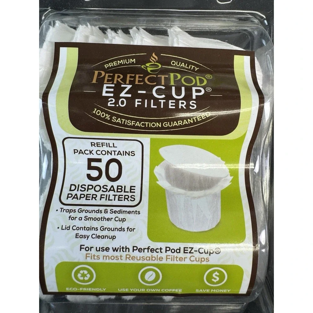 Lot Of 3 Perfect Pod Disposable Coffee Filters 50 Pieces Each